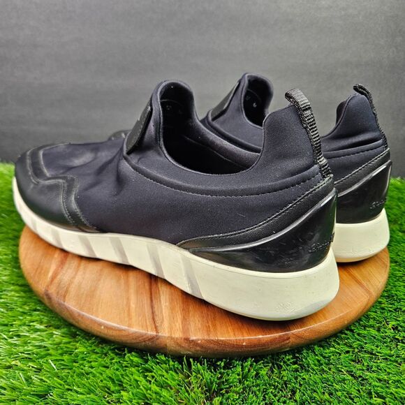 Salvatore Ferragamo Columbia Slip On Sneakers Mens Size 12 M Black White Comfort - Picture 5 of 16